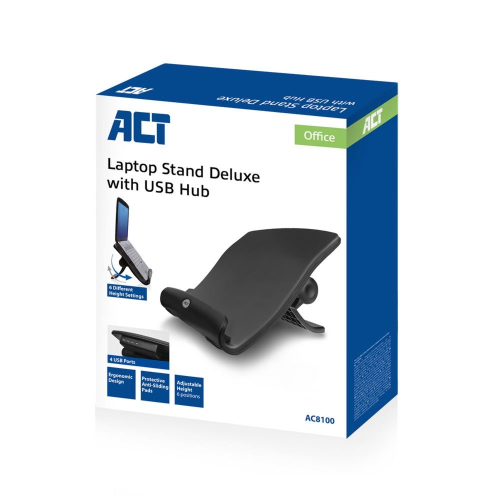 ACT AC8100 | Notebookstandaard 17.3" | Zwart - Afbeelding 4