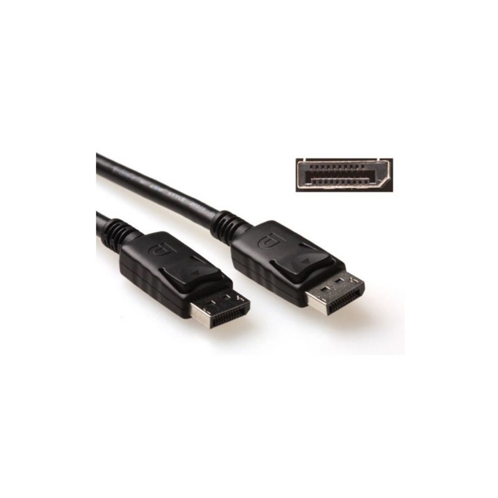 ACT AK3980 | DisplayPort Kabel | 2,0m | Zwart | Power Pin 20 Niet Aangesloten