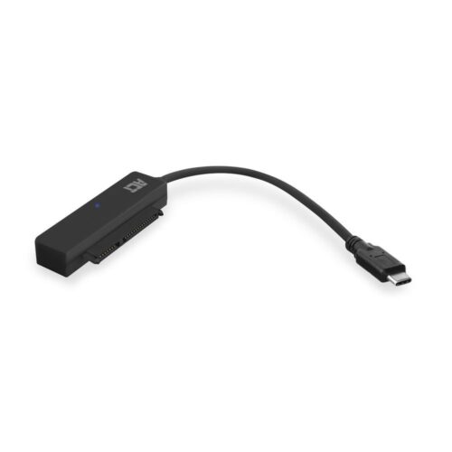 ACT kabel-tussenstuk | USB-C naar SATA 7-pin + 15-pin | Zwart | AC1525
