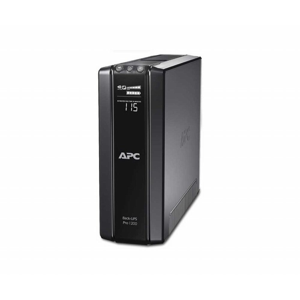 APC Back-UPS Pro BR1200G-FR | 1200 VA | 6 Franse/Belgische Stopcontacten (3 op Accu) | AVR Spanningstabilisatie | Bescherming tegen Stroomstoringen