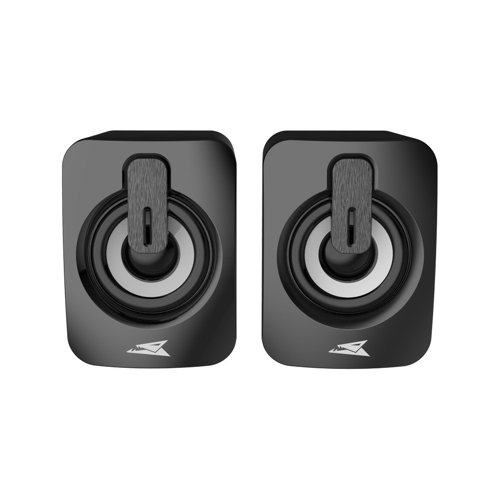 Baracuda SEASHELL Rainbow | 2.0 Stereo Luidsprekerset USB | 2x3000mW | Zwart - Afbeelding 2