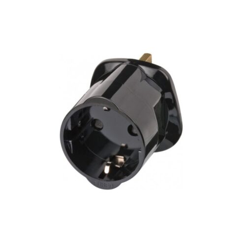 Brennenstuhl Reisadapter | Geaard | Type G (VK) naar Type F | Zwart