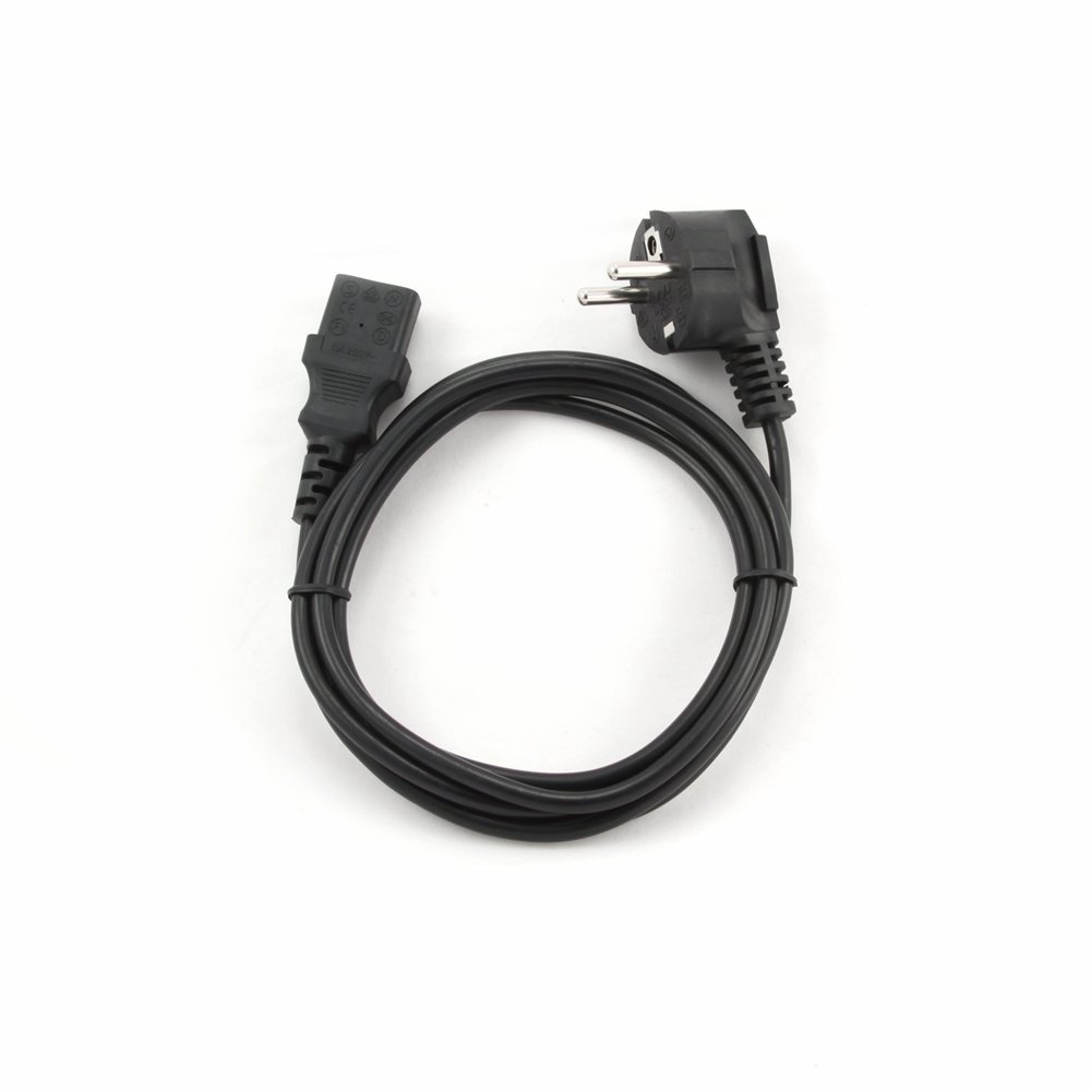 Gembird PC-186 | 1,8 m Stroomkabel | CEE 7/4 Male naar C14 | Zwart | VDE-goedgekeurd