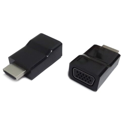 Gembird kabel-tussenstuk | HDMI naar VGA | Zwart | A-HDMI-VGA-001