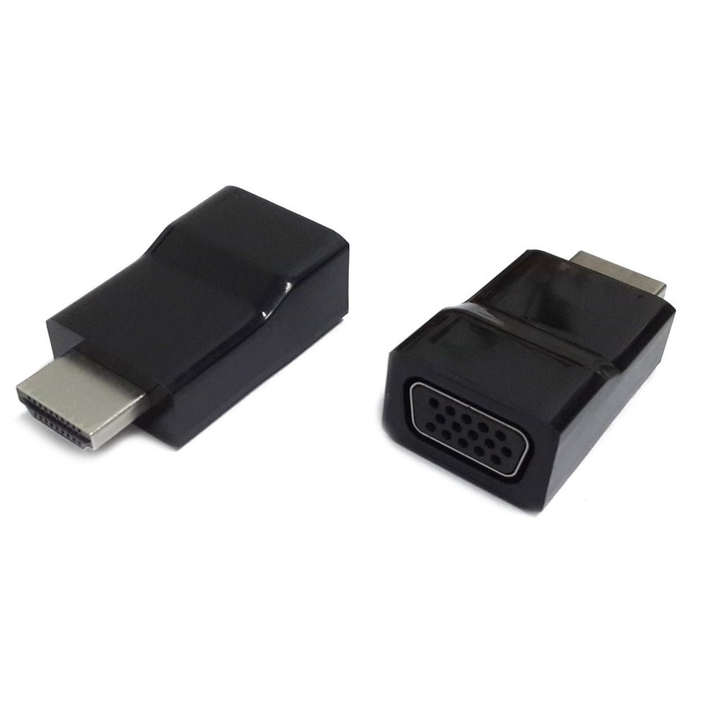 Gembird kabel-tussenstuk | HDMI naar VGA | Zwart | A-HDMI-VGA-001