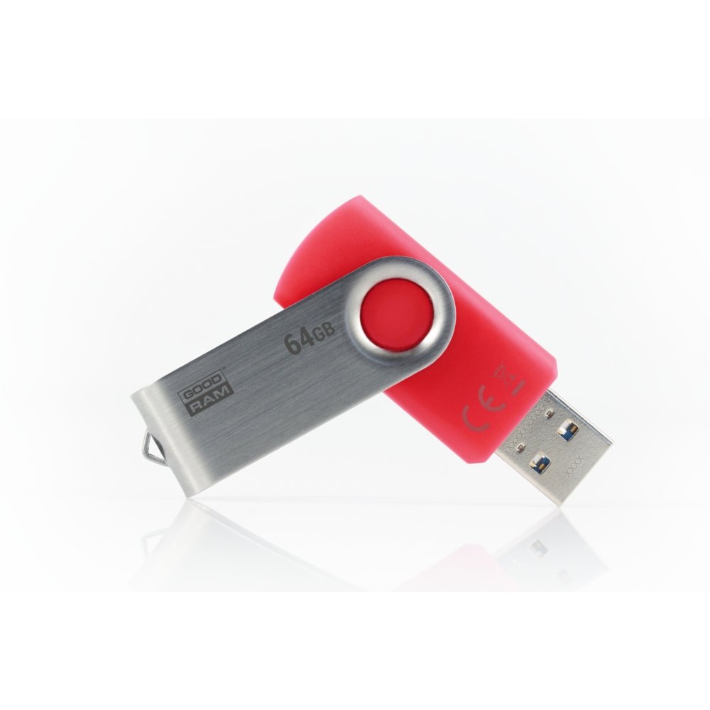 Goodram UTS3 Twister | 64GB USB-A 3.2 Flash Drive | Rood