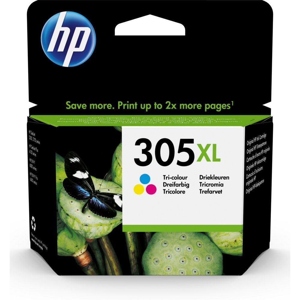HP 305XL | Originele High-Capacity Drie-Kleuren Inktcartridge