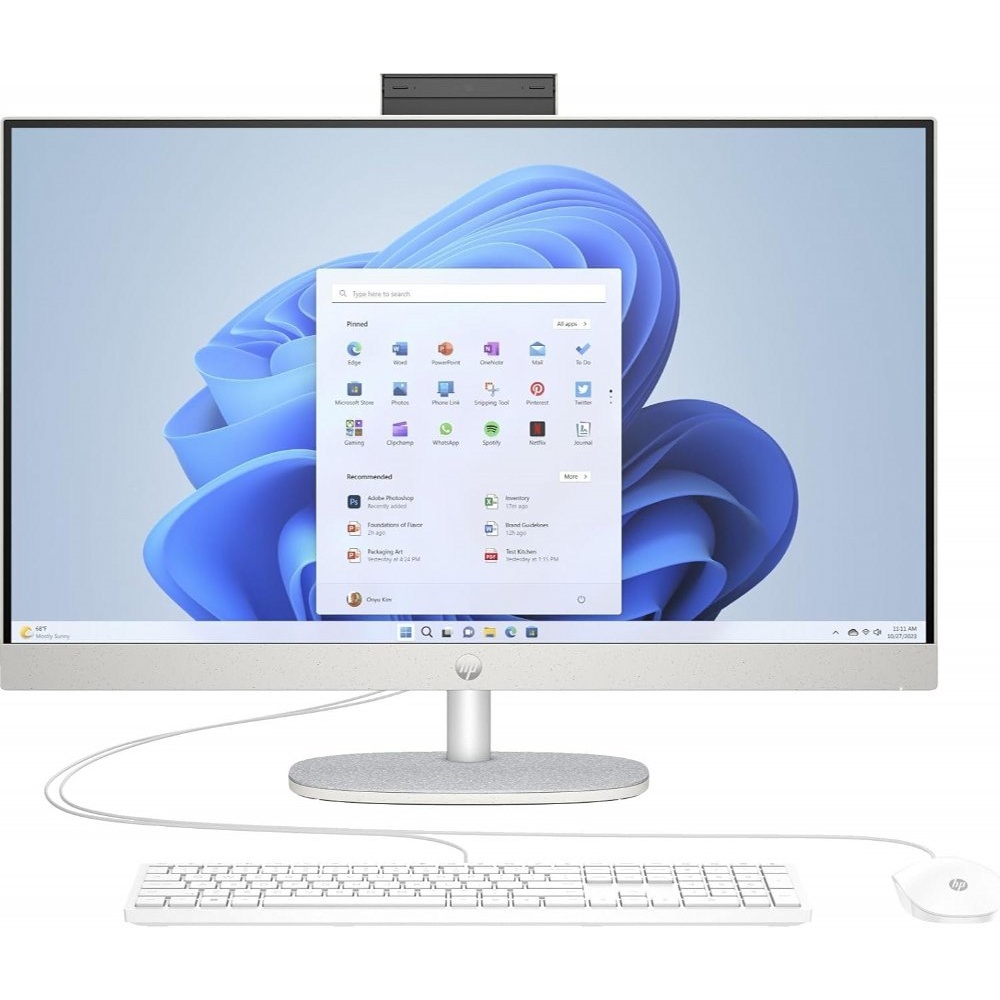 HP All-in-One 24-cr0089ny | 23.8” Full HD IPS Touchscreen | Intel Core i5-1334U | 8GB RAM | 512GB SSD | W11 Professional