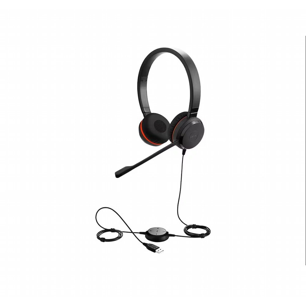 Jabra Evolve 20SE MS | Bedrade On-ear Stereo Headset | USB-A | Zwart | Microsoft Teams Gecertificeerd