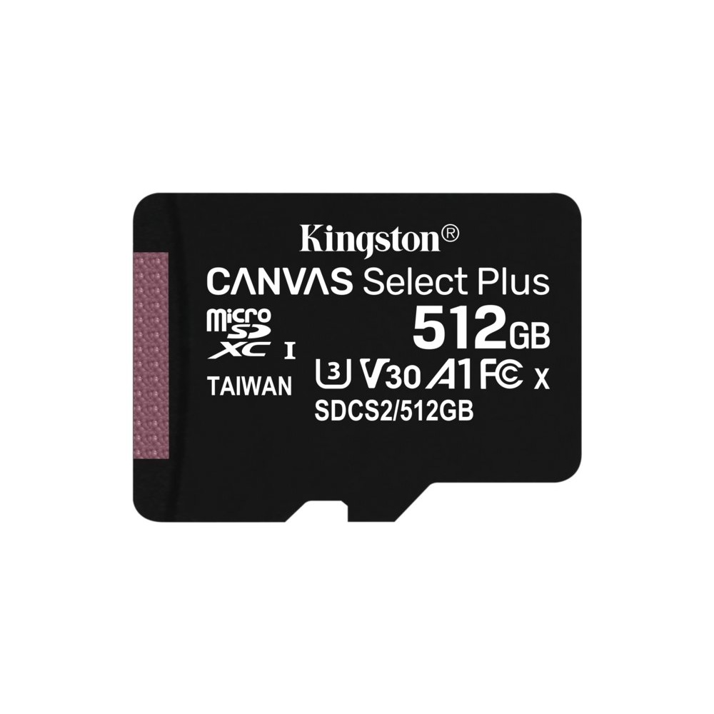 Kingston Canvas Select Plus | SDXC | 512GB | Class 10 | UHS-I U1