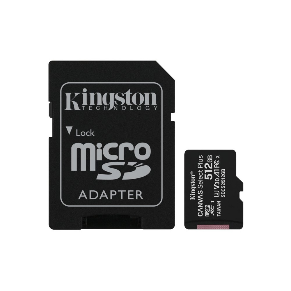 Kingston Canvas Select Plus | SDXC | 512GB | Class 10 | UHS-I U1 - Afbeelding 3
