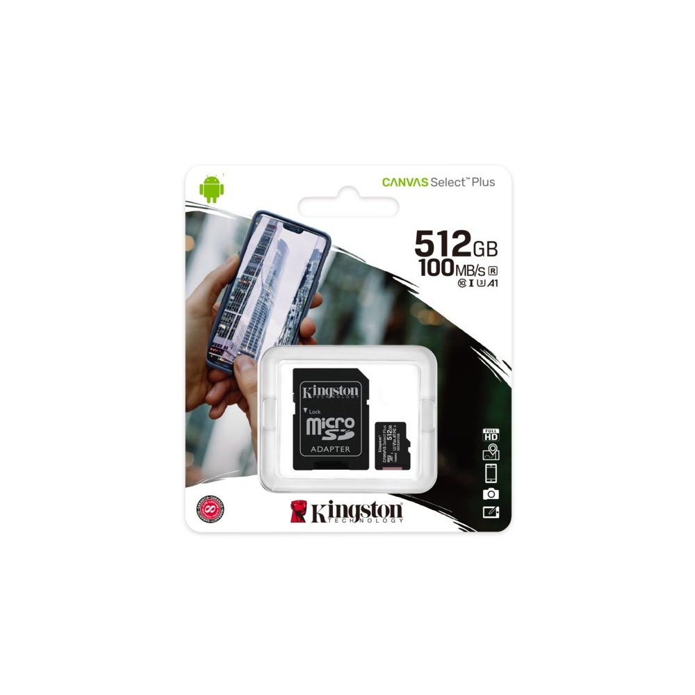 Kingston Canvas Select Plus | SDXC | 512GB | Class 10 | UHS-I U1 - Afbeelding 5