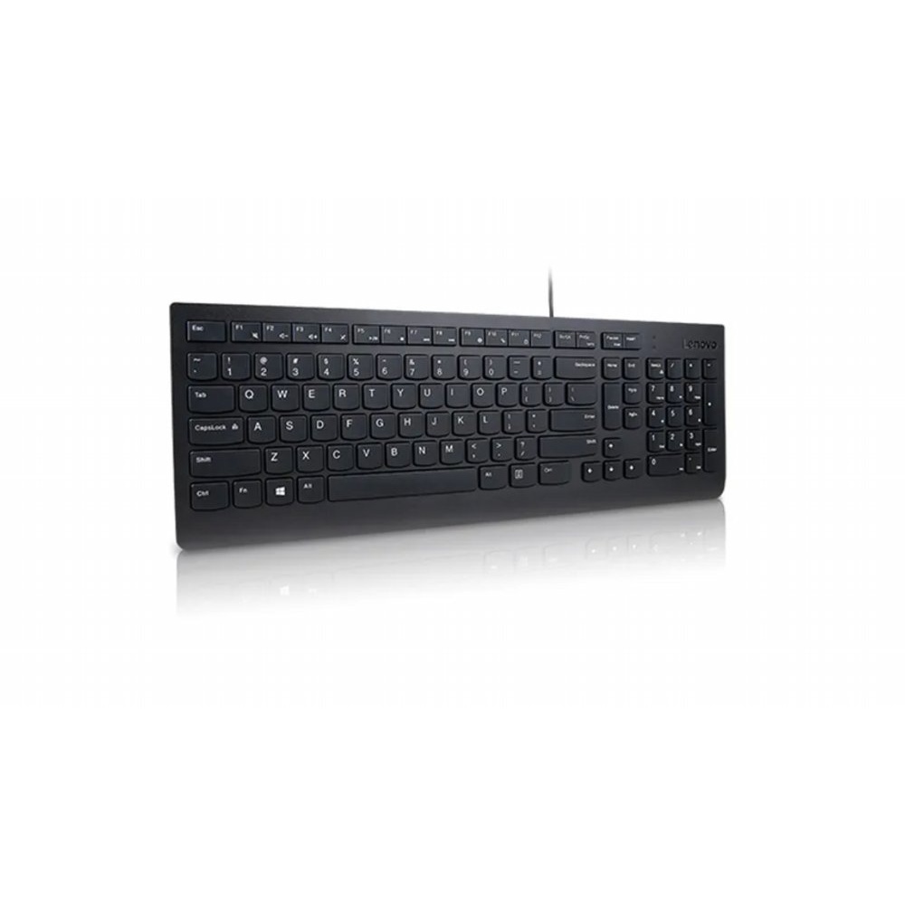 Lenovo Keyboard QWERTY | USB aansluiting | Bulk verpakking | Zwart | Gereviseerd model (resprayed)