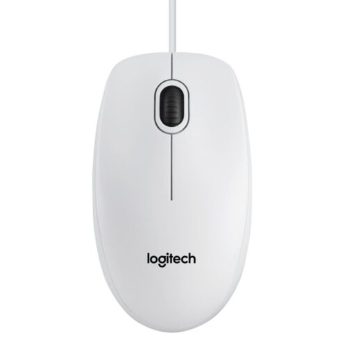 Logitech B100 | Bekabelde Muis | Links- en Rechtshandig | USB-A | 800 DPI | Wit