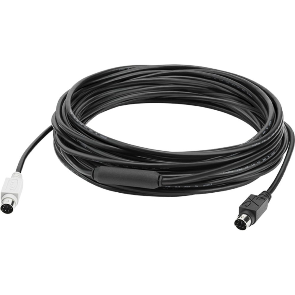 Logitech GROUP 10m Extender Cable 939-001487 | Mini-DIN-6 | Voor grote vergaderruimtes | Zwart