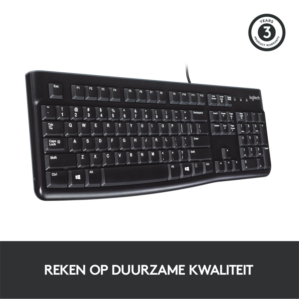 Logitech K120 | Zakelijk Bedraad Toetsenbord | QWERTY - Afbeelding 9