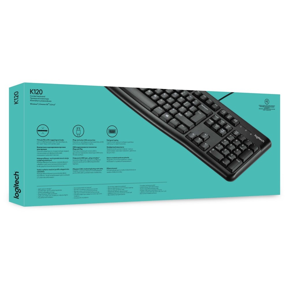 Logitech Keyboard K120 | Zakelijk Bedraad Toetsenbord | QWERTY - Afbeelding 8