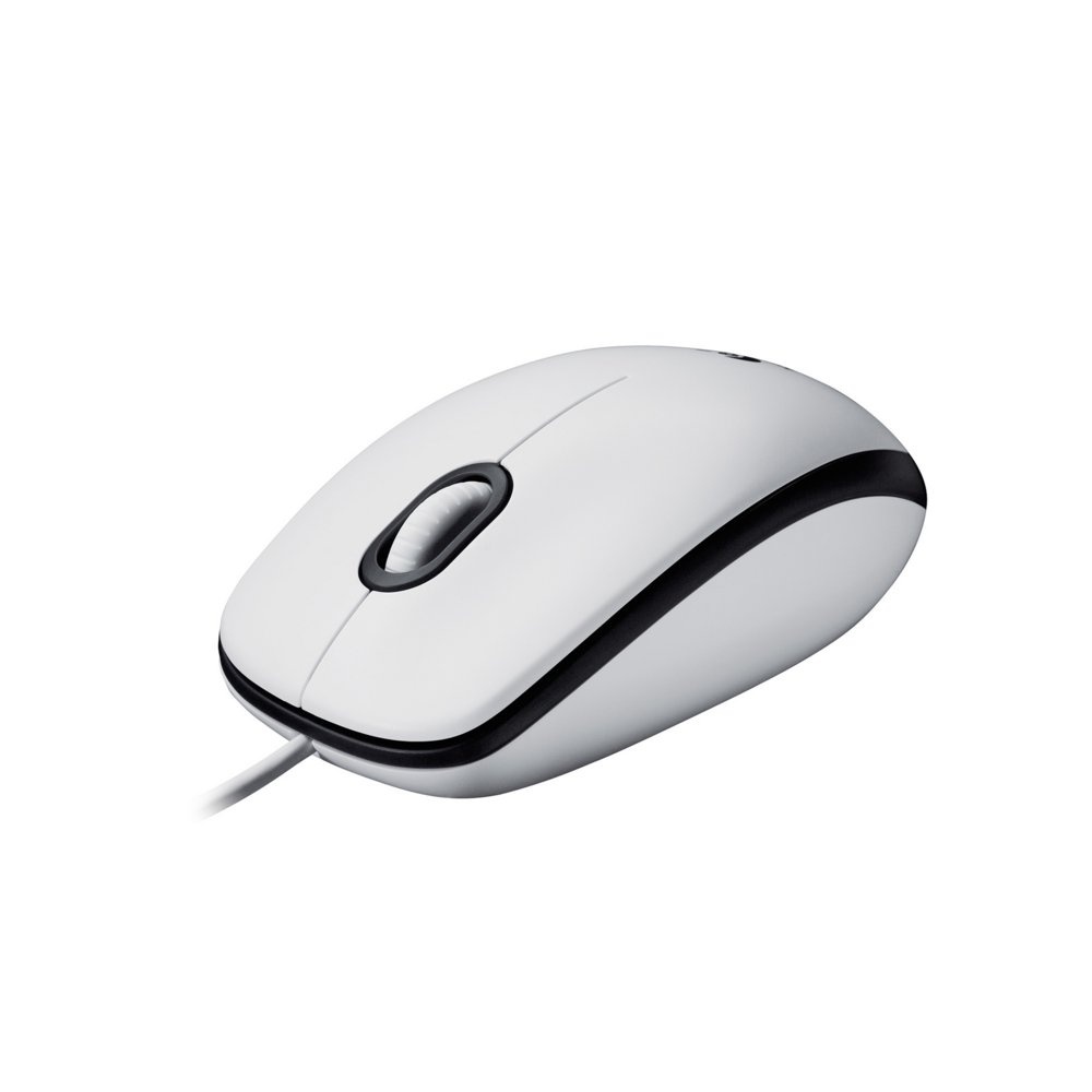 Logitech M100 | Bekabelde Muis | Links- en Rechtshandig | USB-A | 1000 DPI | Wit - Afbeelding 3