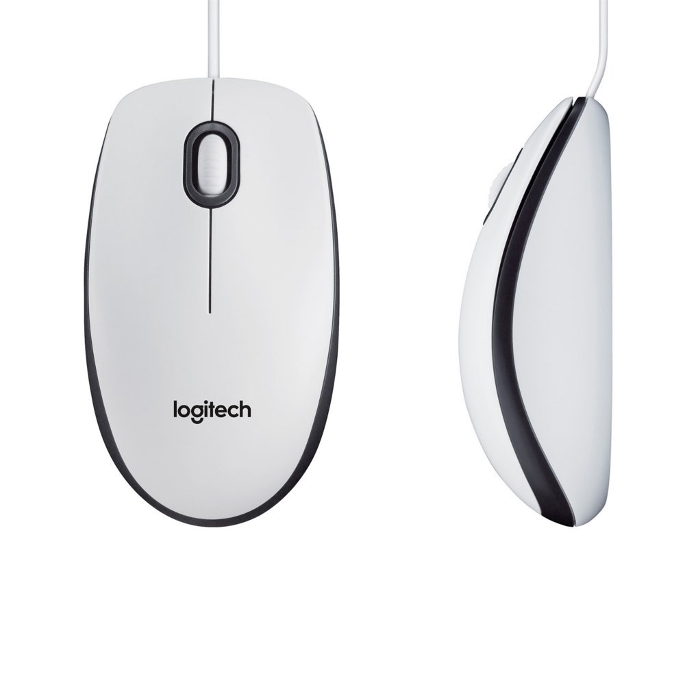 Logitech M100 | Bekabelde Muis | Links- en Rechtshandig | USB-A | 1000 DPI | Wit - Afbeelding 5