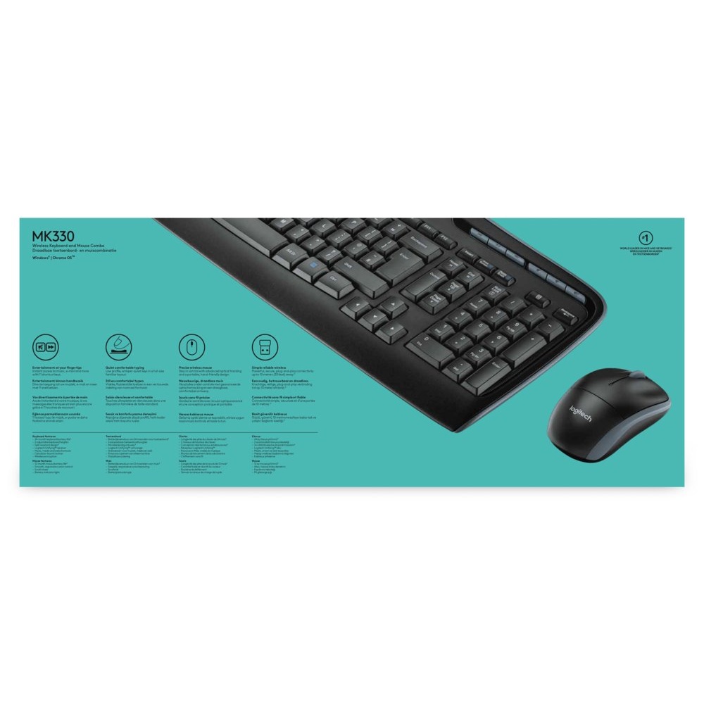 Logitech MK330 | Draadloze Muis en Toetsenbordcombo | QWERTY - Afbeelding 7