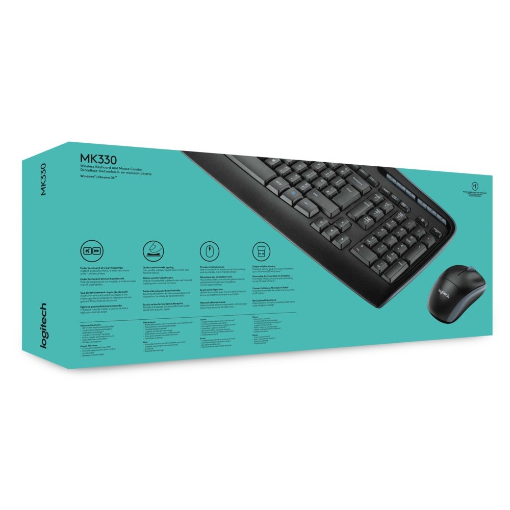 Logitech MK330 | Draadloze Muis en Toetsenbordcombo | QWERTY - Afbeelding 8