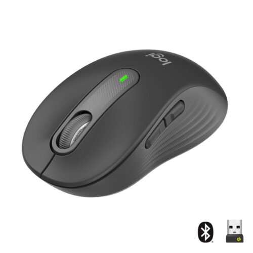 Logitech Signature M650 | Draadloze Muis | RF-Draadloos + Bluetooth | 1000 DPI | Grafiet