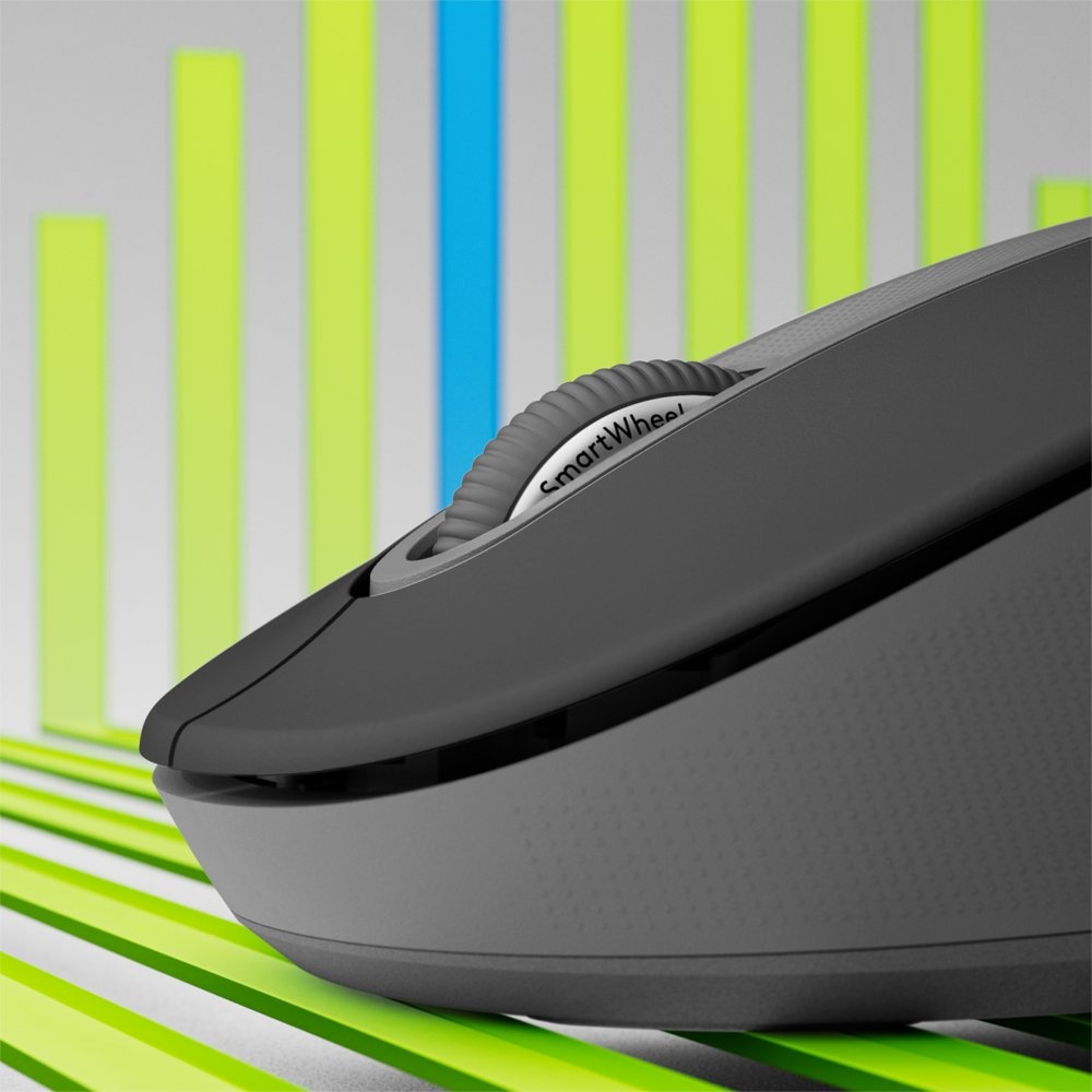 Logitech Signature M650 | Draadloze Muis | RF-Draadloos + Bluetooth | 1000 DPI | Grafiet - Afbeelding 2