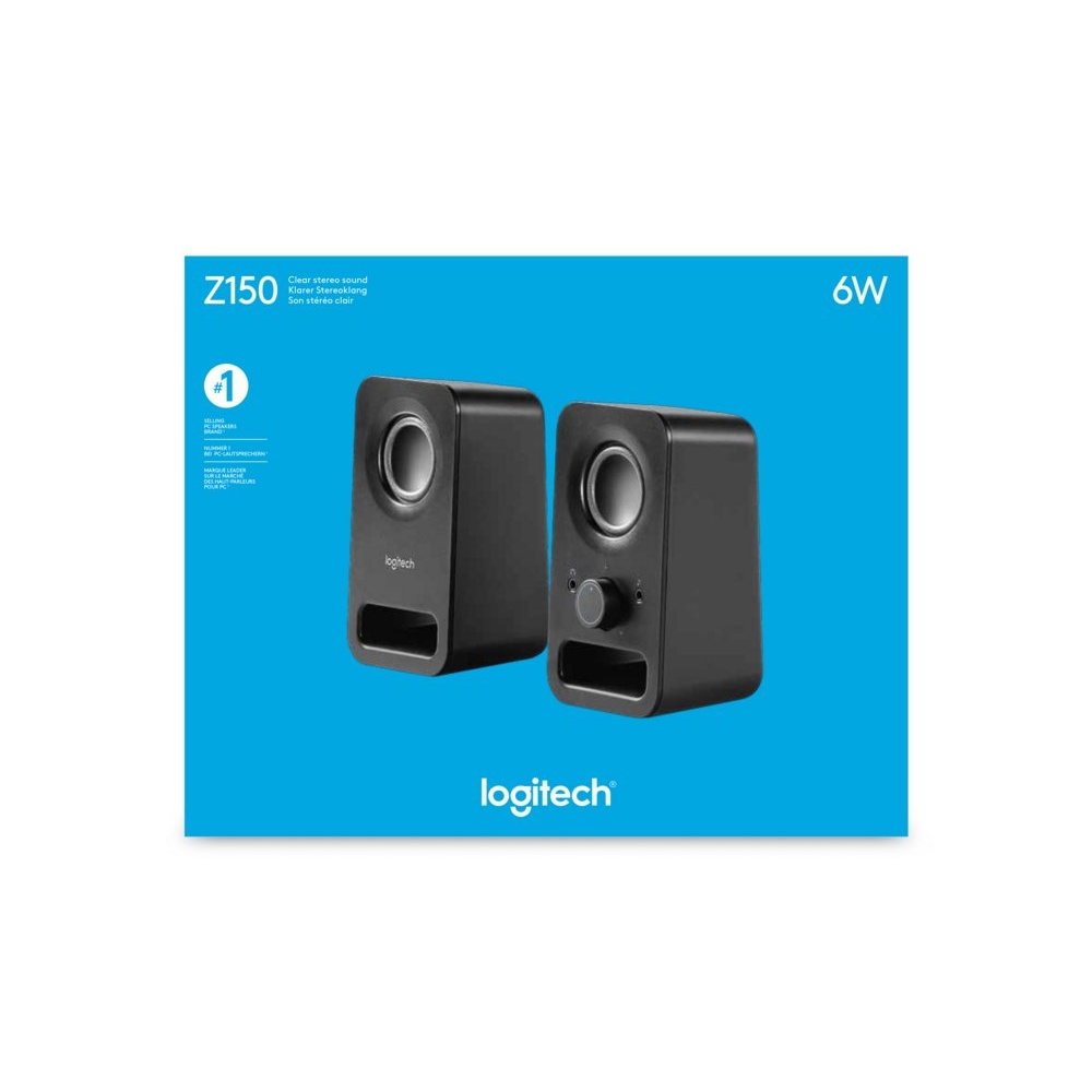 Logitech Z150 | 2.0 Luidsprekerset | 3W RMS | Helder Stereogeluid | Zwart - Afbeelding 7