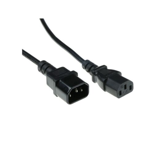 Microconnect AK 5029 | Stroomkabel | C13 naar C14 | 0,6 m | 250V / 10A | Zwart