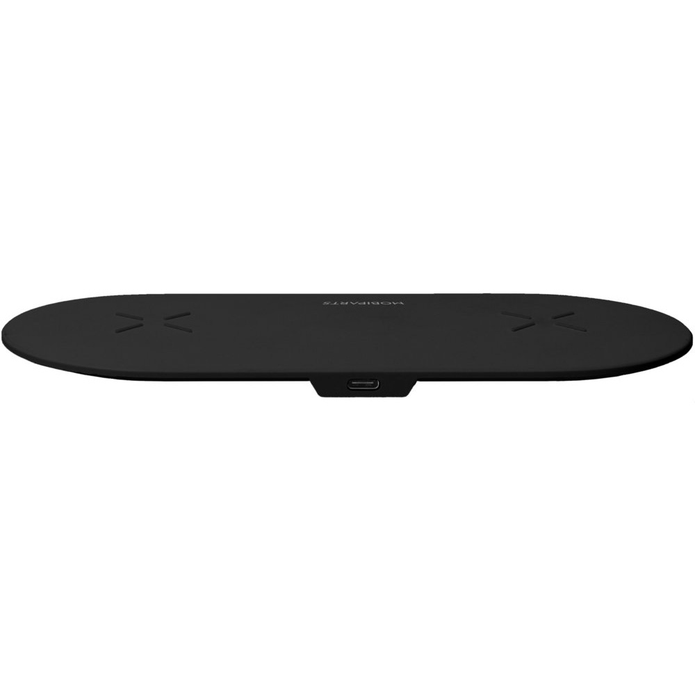 Mobiparts Dual Fast Wireless Charging Pad | Draadloze Oplader 10W Qi | Zwart - Afbeelding 6