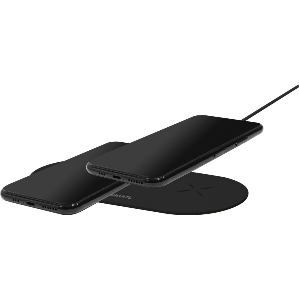Mobiparts Dual Fast Wireless Charging Pad | Draadloze Oplader 10W Qi | Zwart - Afbeelding 7