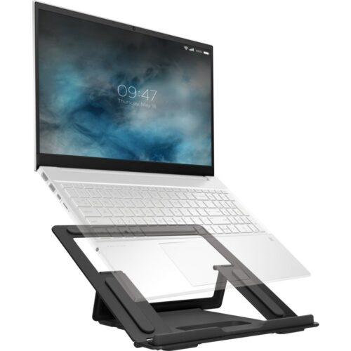 Mobiparts Laptopstandaard | Metaal | Zwart | Geschikt tot 17.3"