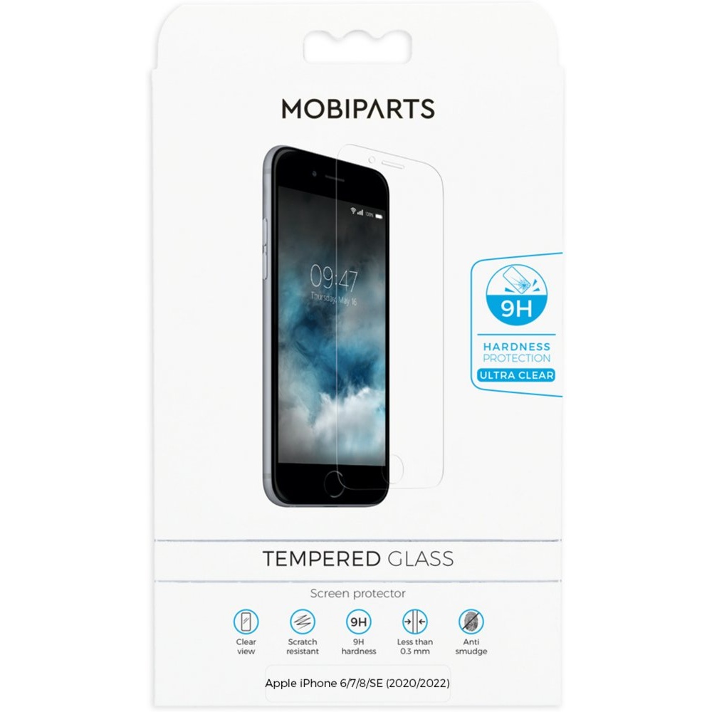 Mobiparts Regular Tempered Glass | Screenprotector voor iPhone 6/7/8/SE (2020/2022) | 9H Hardheid | 10-Pack - Afbeelding 2