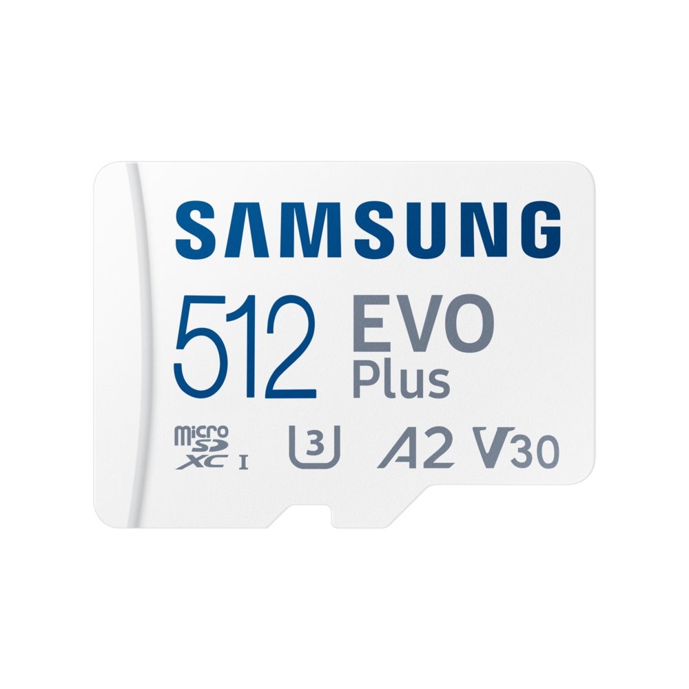 Samsung EVO Plus | MicroSDXC | 512GB | Class 10 | UHS-I U3 | V30 | A2 | Tot 160MB/s | Inclusief adapter - Afbeelding 2