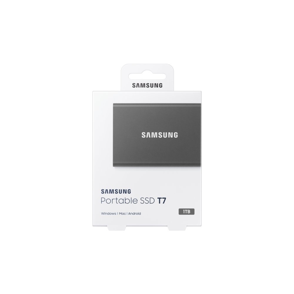 Samsung T7 | Externe SSD | 1TB | USB 3.2 Gen2 | 1.050MB/s read | 1.000MB/s write | Grijs - Afbeelding 8