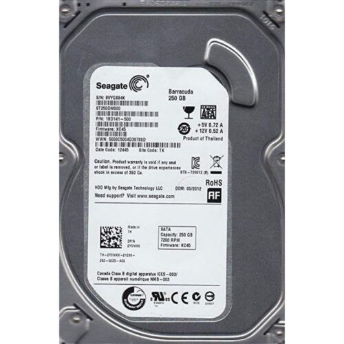 Seagate HDD 3.5" | 250GB SATA III | 7200RPM | PULLED