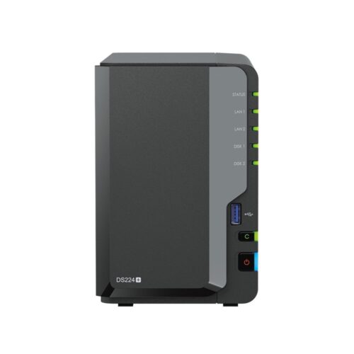 Synology DiskStation DS224+ NAS | 2 Drive Bays | Intel J4125 | 2x Gigabit Ethernet | Zwart