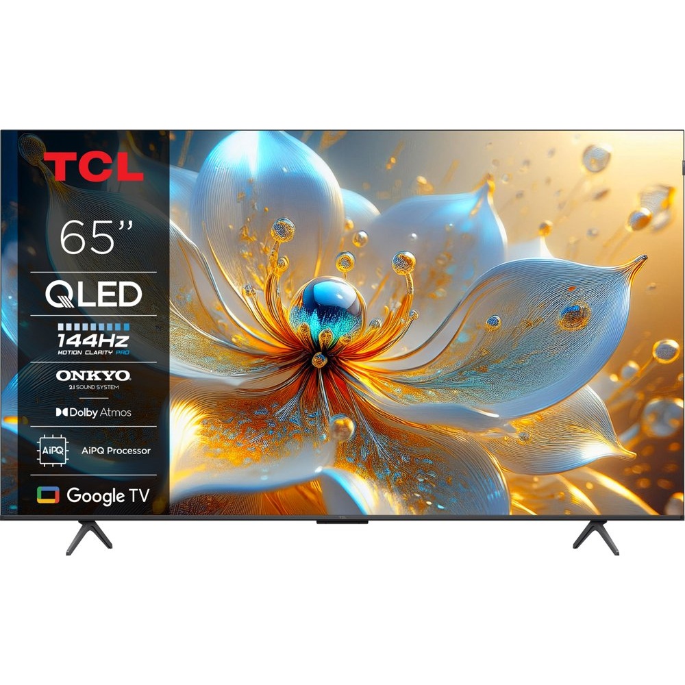 TCL 65T8C | 65″ 4K Ultra HD QLED Smart TV | 120Hz | Google TV + Wifi | Dolby Vision | HDMI 2.1 (2025)