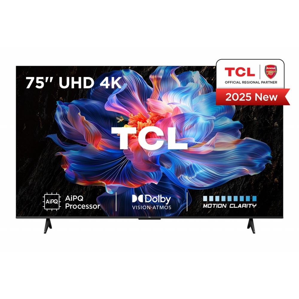 TCL 75V6C | 75″ 4K Ultra HD DLED | Google TV | Dolby Vision | 60Hz | HDMI 2.1 | Smart TV