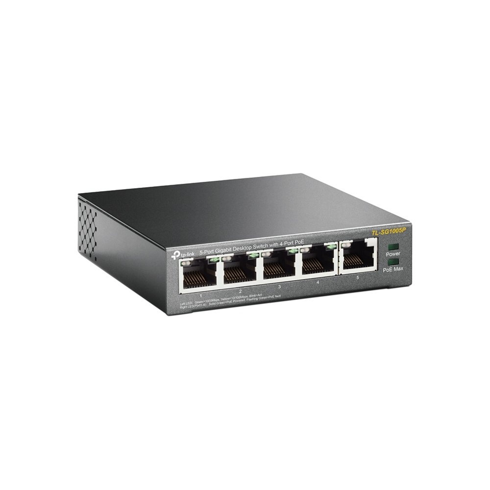 TP-Link TL-SG1005P | 5-Poorts Gigabit Desktop Switch | 4x PoE+ | Unmanaged - Afbeelding 2