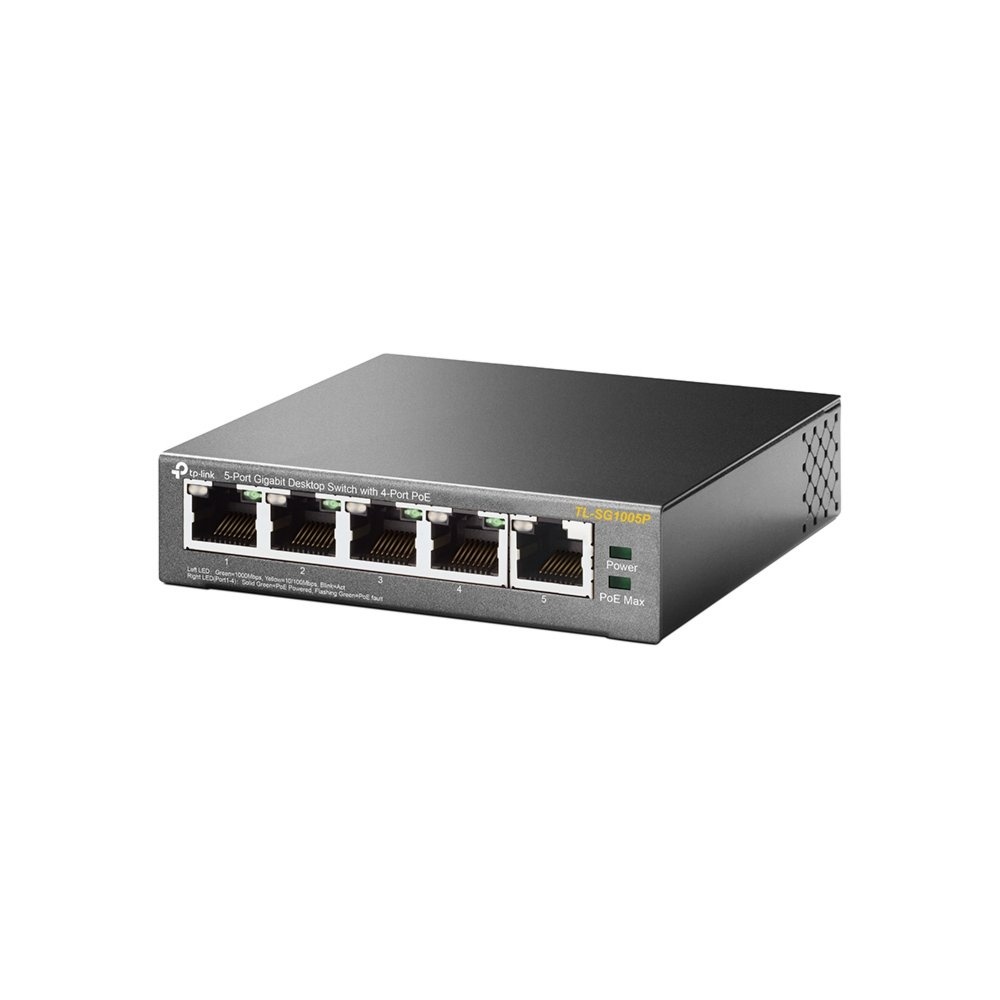TP-Link TL-SG1005P | 5-Poorts Gigabit Desktop Switch | 4x PoE+ | Unmanaged - Afbeelding 3