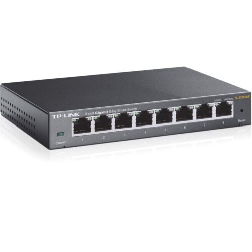 TP-Link TL-SG108E | Managed L2 Switch | 8 Poorten | Gigabit Ethernet (10/100/1000 Mbps)