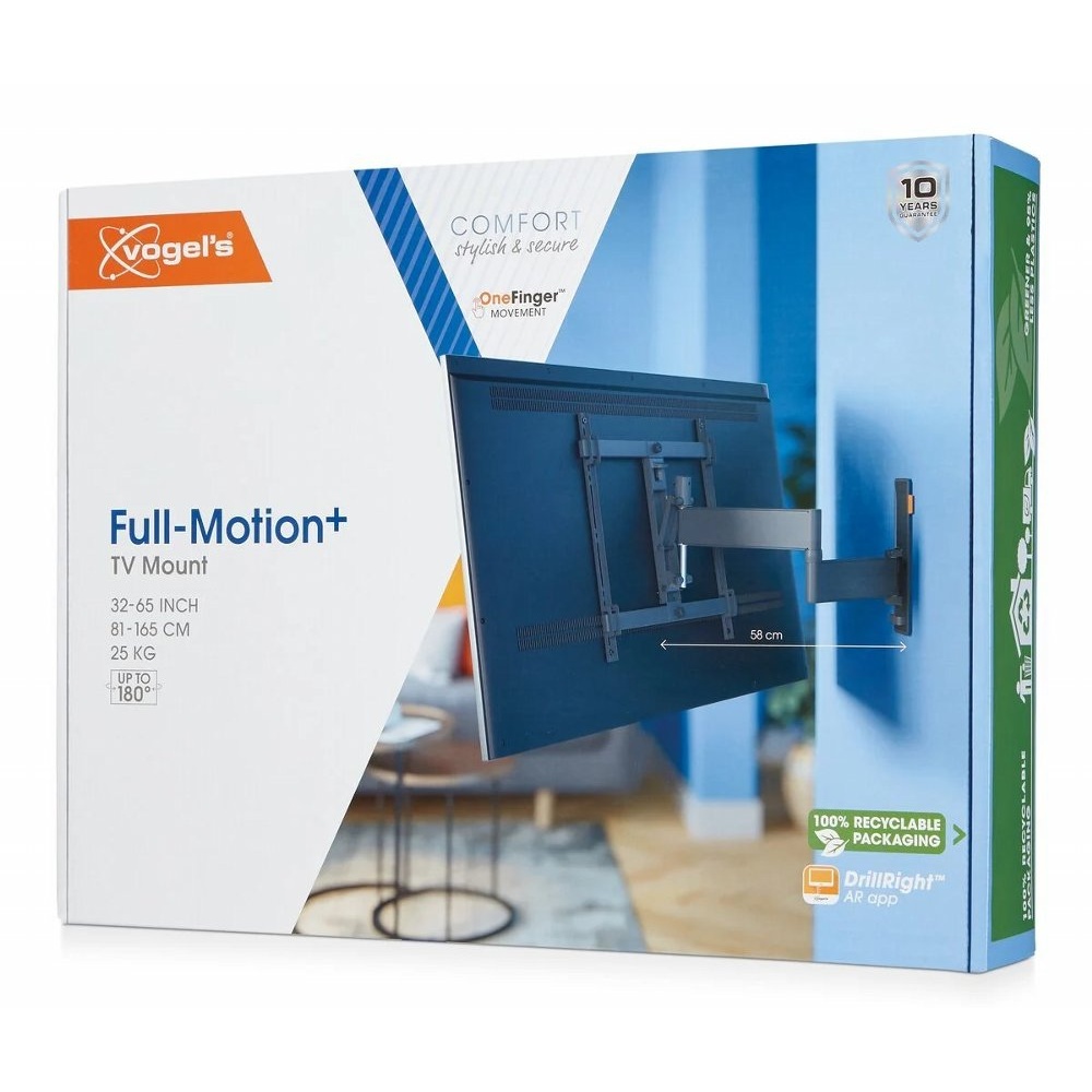 Vogel's Comfort TVM3445 | Draai- en kantelbare TV-beugel | 32-65" | max 25kg | VESA 400x400 - Afbeelding 7