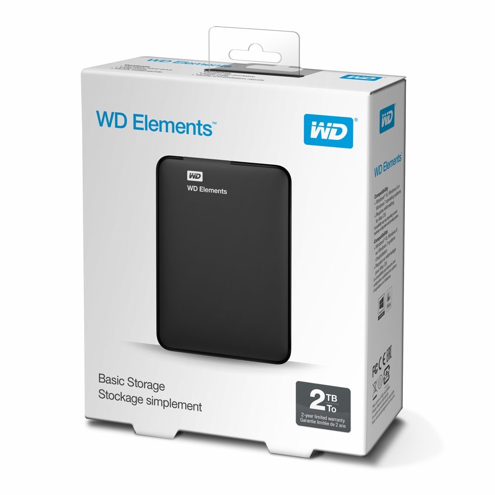 WD Elements Portable Externe Harde Schijf | 2TB | USB 3.2 | Zwart - Afbeelding 3