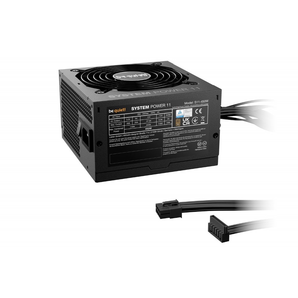 be quiet! System Power 11 450W | 450 Watt Bronze ATX PSU | Niet Modulair | Power Supply | Voeding - Afbeelding 2