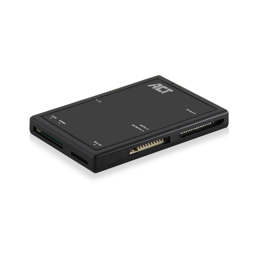 ACT AC6370 | USB 3.2 Gen1 Geheugenkaartlezer | Type-A | Zwart