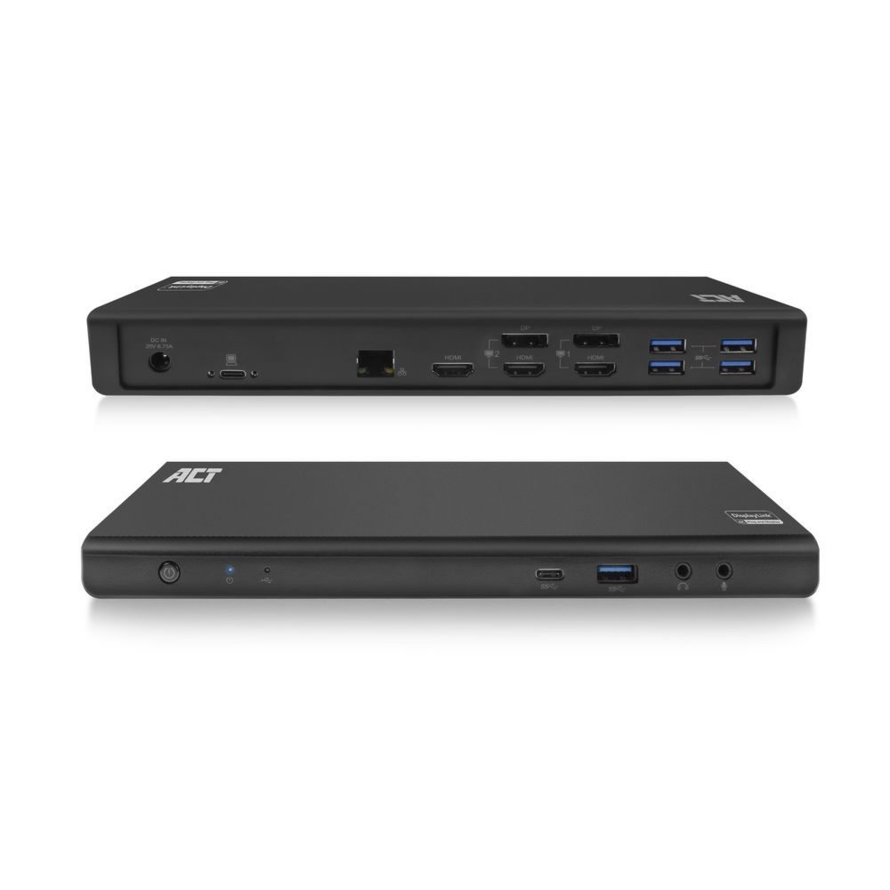 ACT AC7048 | Docking Station & Poortreplicator | USB-C 3.2 Gen 1 | Zwart