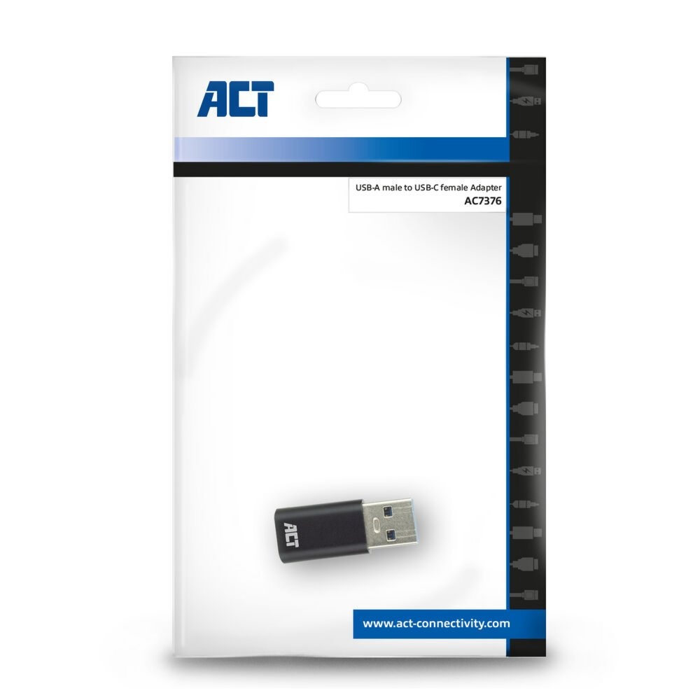 ACT adapter | USB-A male naar USB-C female | AC7376 - Afbeelding 3