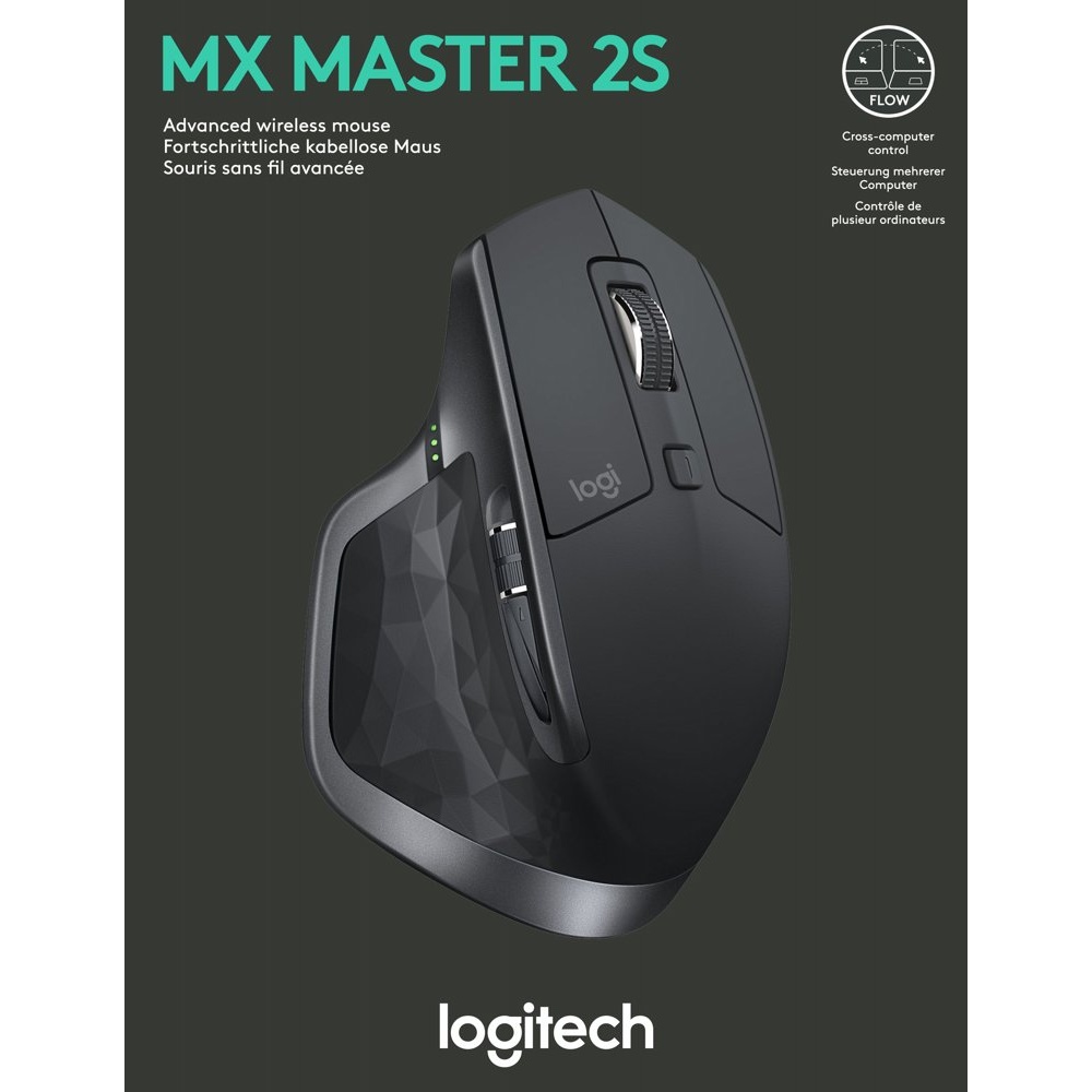 Logitech MX Master 2S | Draadloze Bluetooth Muis | Rechtshandig | 4000 DPI | Grafiet - Afbeelding 4