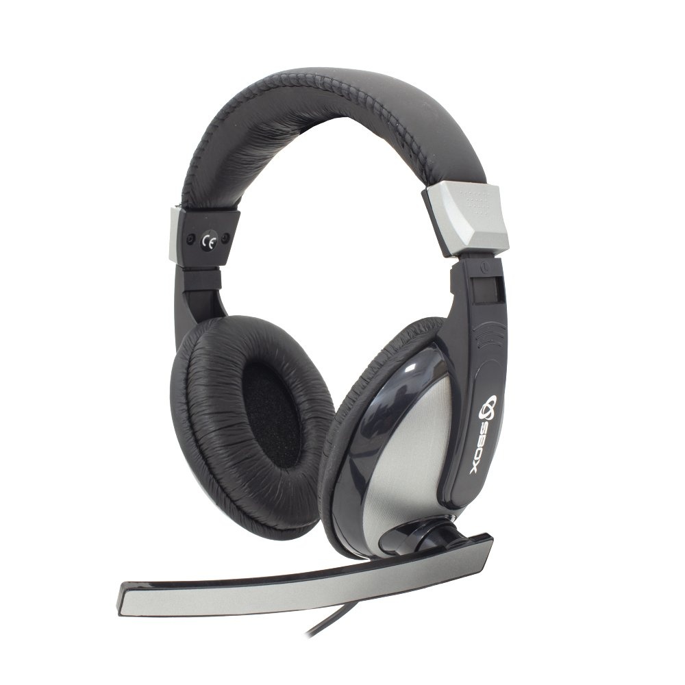 SBOX HS-302 | On-Ear Gaming Headset 3,5mm Connector | Zwart/Grijs